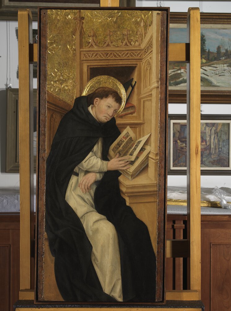 21mc049-TA-2008_Turin, Galleria Sabauda, A. De Lonhy, San Domenico nel studio, inv. 1133
