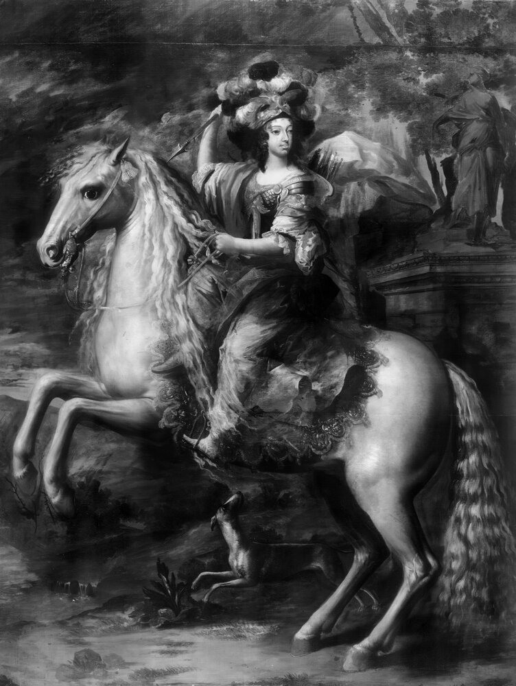 Racconigi, Castello, C. Dauphin, Portrait of Christina of France, inv. R 5657 - infrared IR (1050 nm)