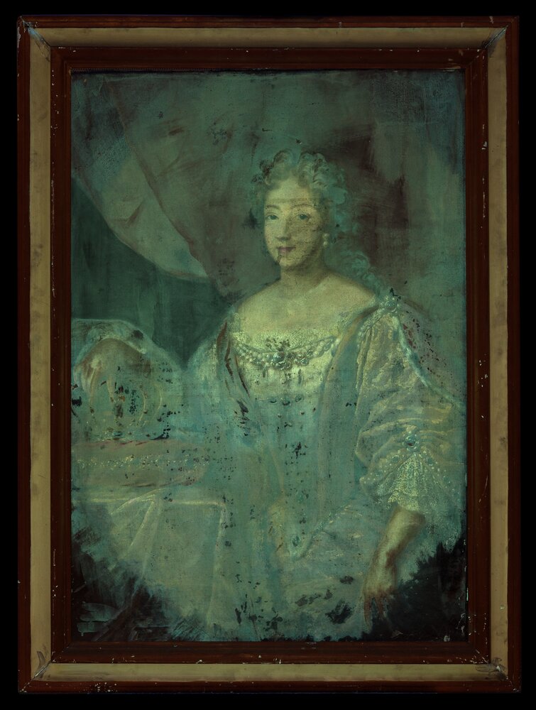  Palazzina di Caccia di Stupinigi, Ritratto di Maria Giovanna Battista di Savoia inv. 715 - analisi UV