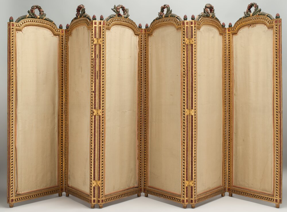 Hunting lodge of Stupinigi, Screen Bonzanigo Inv. 3018 verso - before restoration