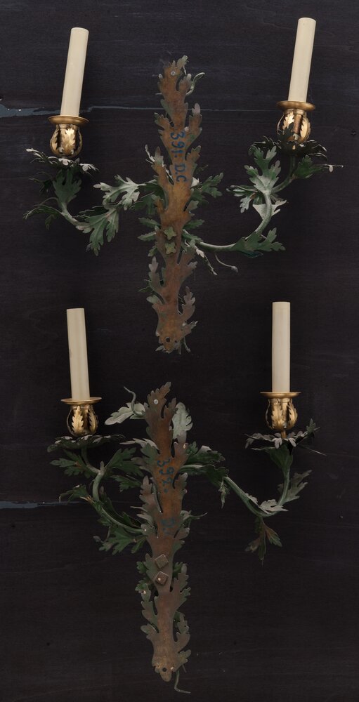 Stupinigi Hunting Lodge, Appliques invv. 391, 392 verso - before restoration