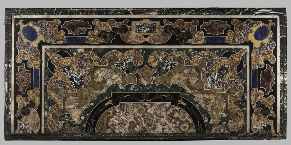 Stupinigi Hunting House, Wall Table inv. 298 - before restoration