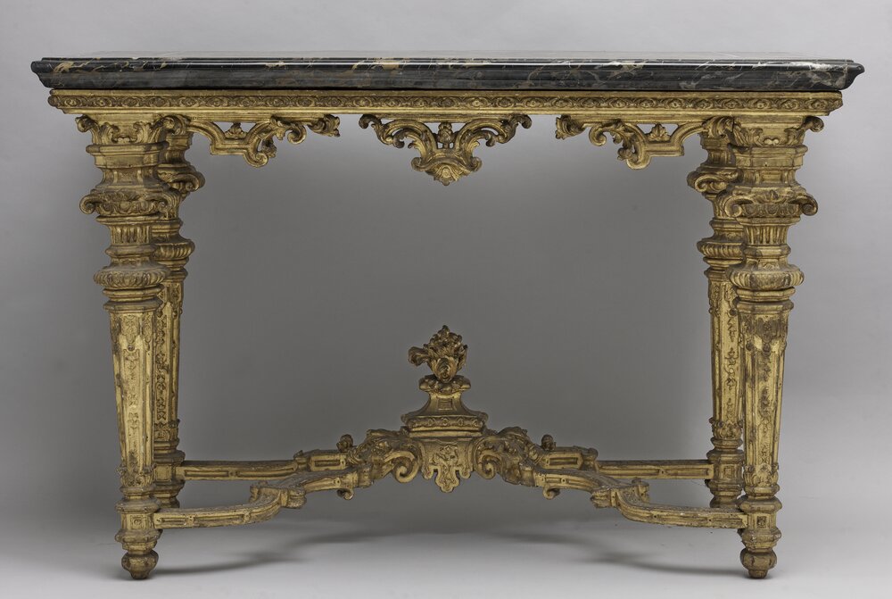 Stupinigi Hunting House, Wall Table inv. 299 - before restoration