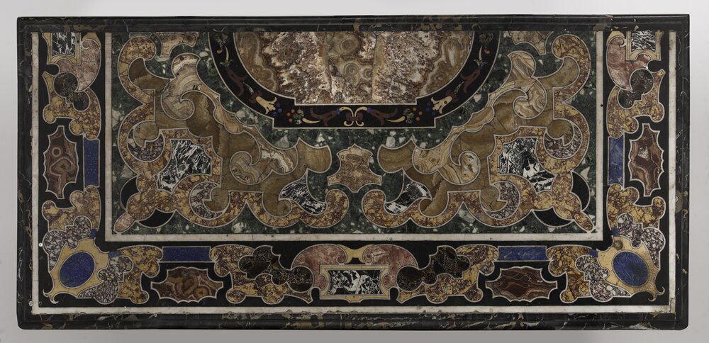 Stupinigi Hunting House, Wall Table inv. 299 - before restoration