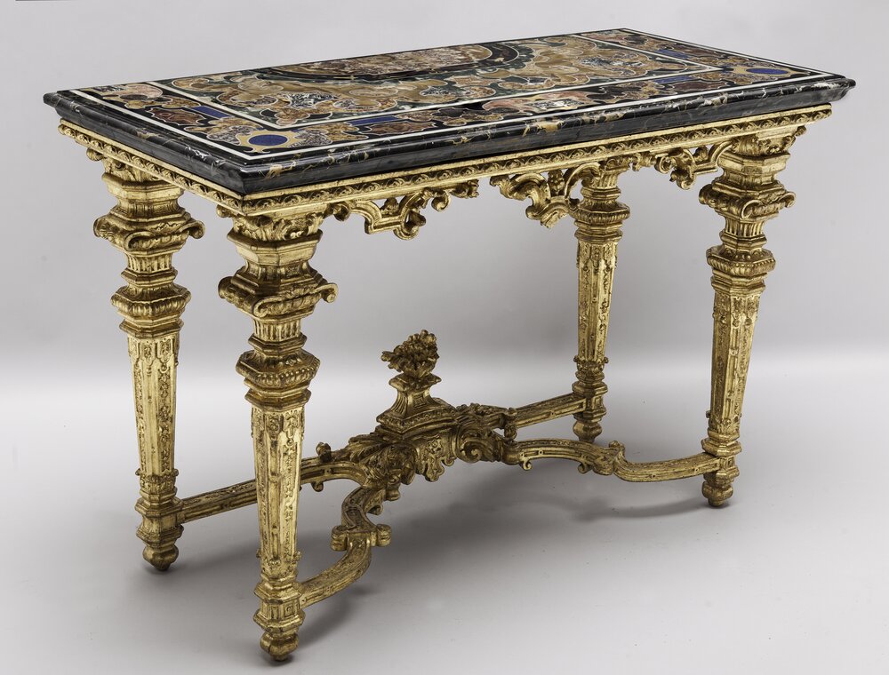 Stupinigi Hunting House, Wall Table inv. 299 - after restoration