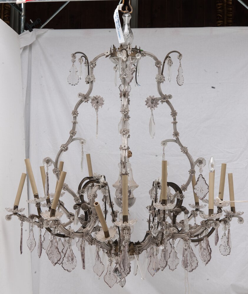 17mc71-MC-2013_Nichelino, Palazzina di Caccia di Stupinigi (Camera da letto appartamento del Re), Lampadario, inv. 304