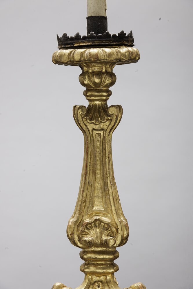 Hunting lodge of Stupinigi, Candlesticks inv. 1101, 1102, 1103, 1104, 1005, 1106 - after restoration