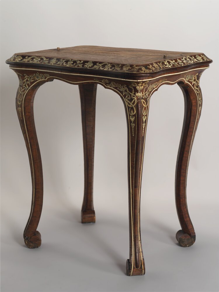 Turin, Museum of Decorative Arts Accorsi-Ometto, P. Piffetti, Cofano forte - before restoration