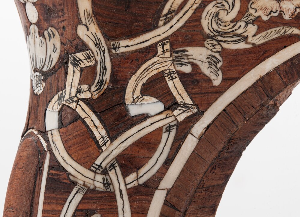 Turin, Museum of Decorative Arts Accorsi-Ometto, P. Piffetti, Cofano forte - during the restoration