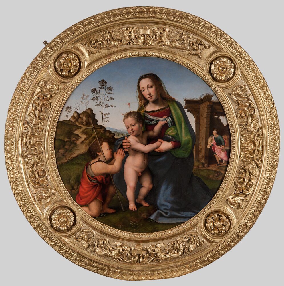 Torino, Galleria Sabauda, G. Bugiardini, Sacra famiglia con san Giovannino, inv. 253 - dopo il restauro