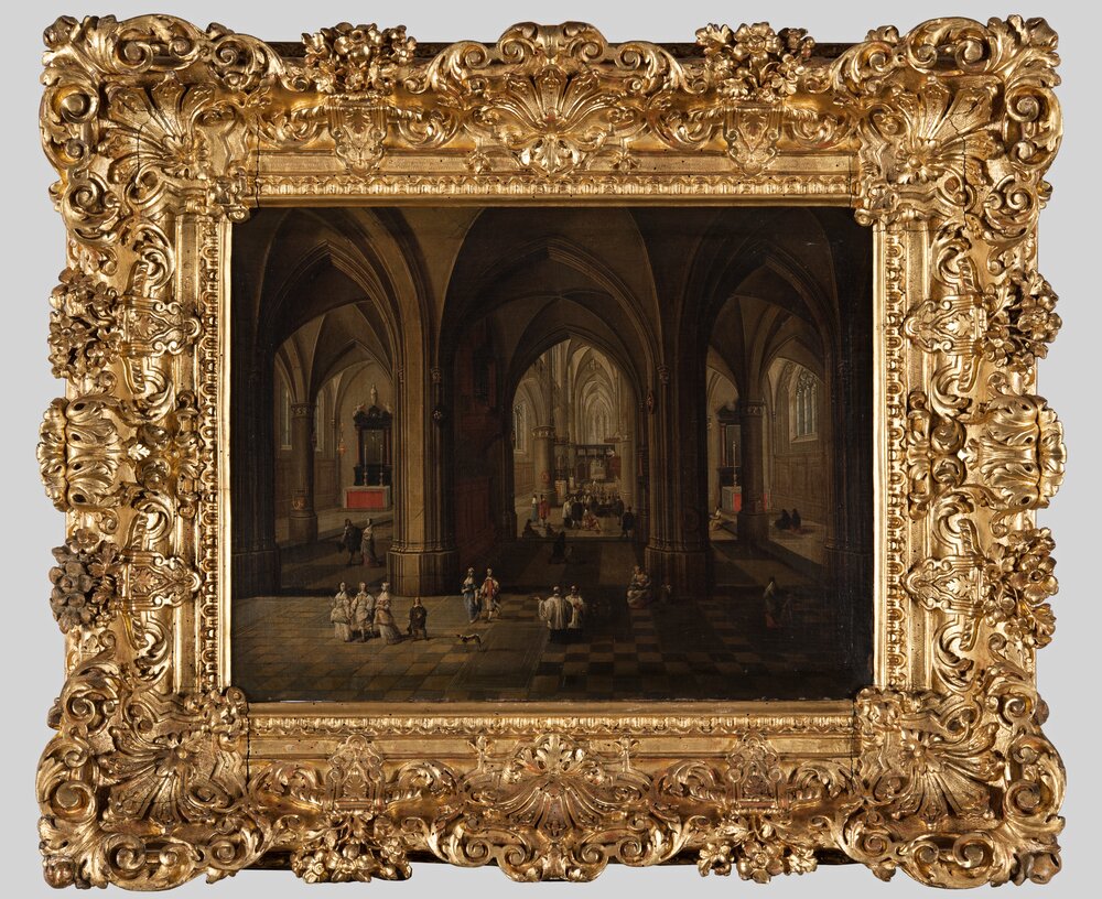 25mc22-TE-2014_Turin, Galleria Sabauda, P. Neefs, Interior of the Catholic Church, inv. 319