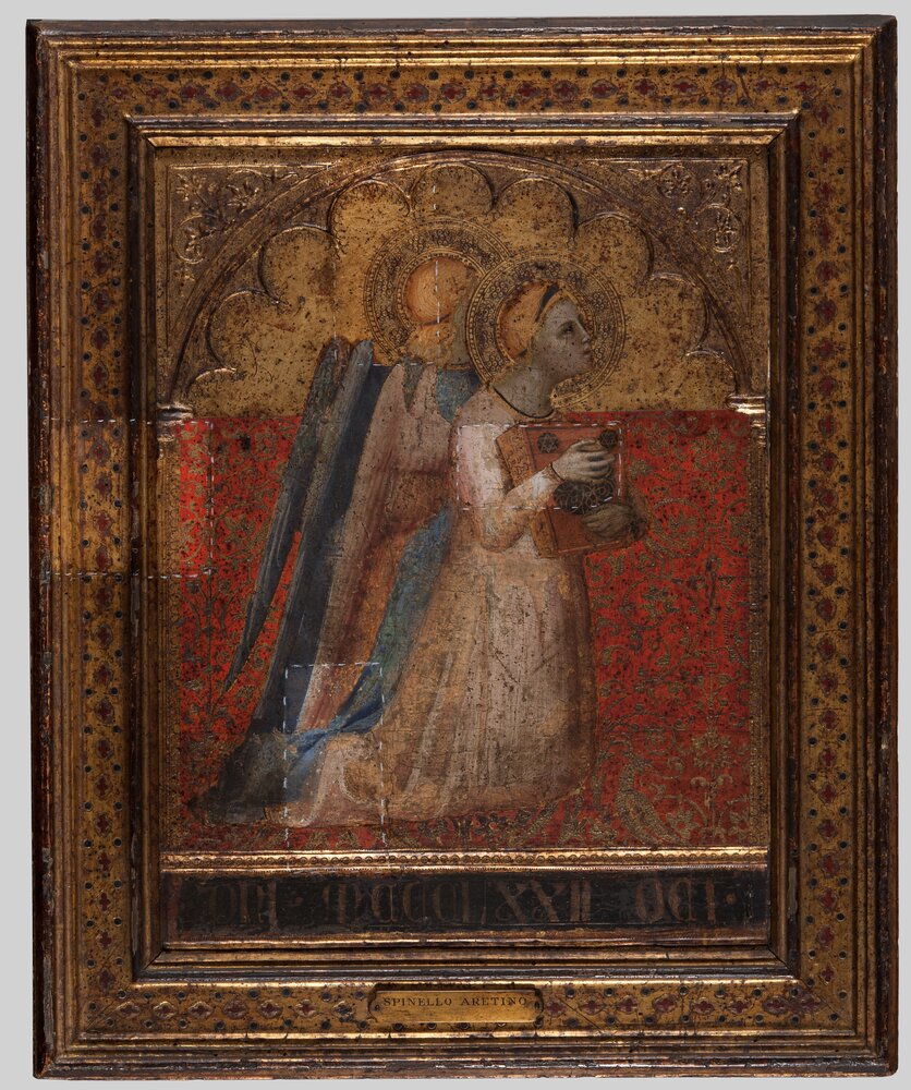 Torino, Galleria Sabauda, S. Spinelli (Aretino), Angeli, inv. 976 - durante il restauro