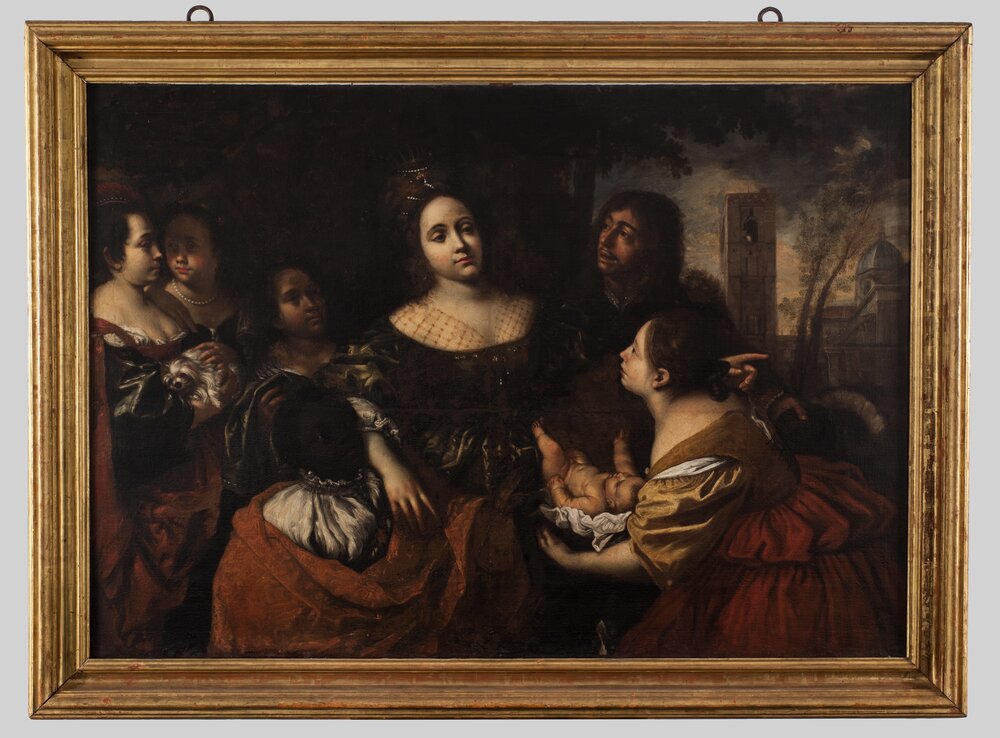 25mc42-TE-2014_Torino, Galleria Sabauda, F. Cairo, La figlia del faraone accoglie Mosè salvato dalle acque, inv. 822