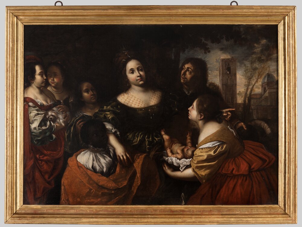 Torino, Galleria Sabauda, F. Cairo, La figlia del faraone accoglie Mosè salvato dalle acque, inv. 822 - dopo il restauro