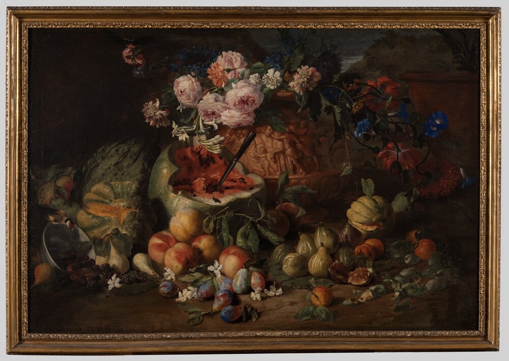 25mc07-TE-2014_Turin, Galleria Sabauda, A. Brueghel, Still life with flowers and fruits, inv. 88