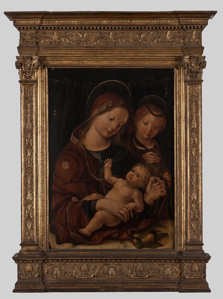 25mc18-TA-2014_Torino, Galleria Sabauda, L. Da Verona, Madonna con bambino e santa Caterina, inv. 199