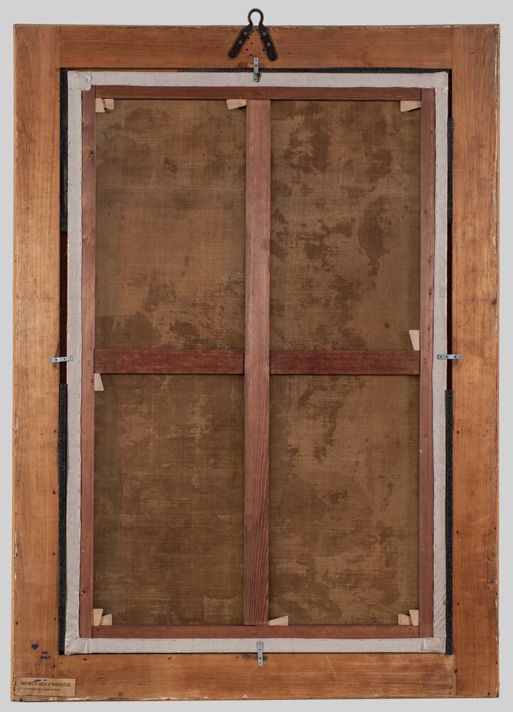 Torino, Galleria Sabauda, R. Mantovano, Assunta, inv. 900, verso - prima del restauro