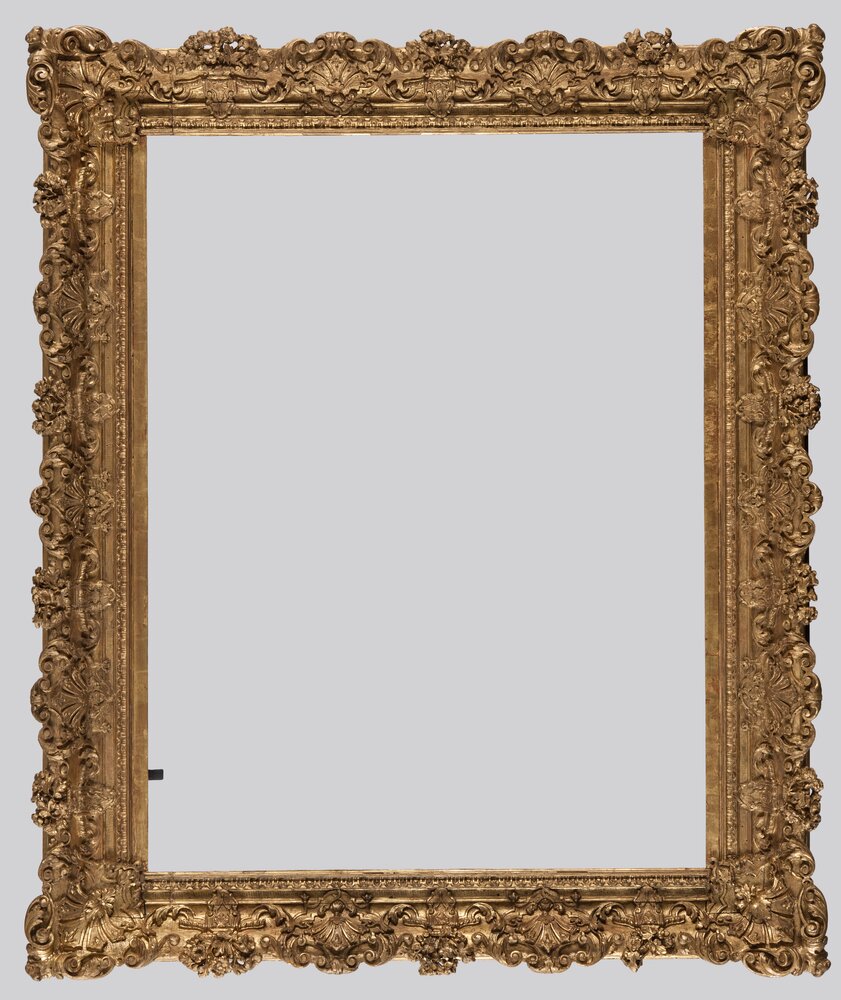 Torino, Galleria Sabauda, B. Strozzi, Ritratto di un prelato, inv. 94 - cornice - dopo il restauro