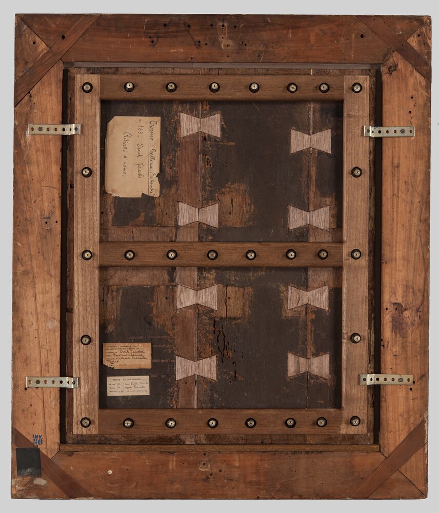 Turin, Galleria Sabauda, J. Dirck, Portrait of a man with a letter, inv. 86 - after restoration