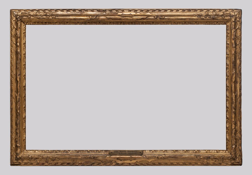 25mc37-AL-2014_Torino, Galleria Sabauda, F. Guardi, Veduta prospettica della chiesa di San Giorgio Maggiore a Venezia, inv. 726 - cornice