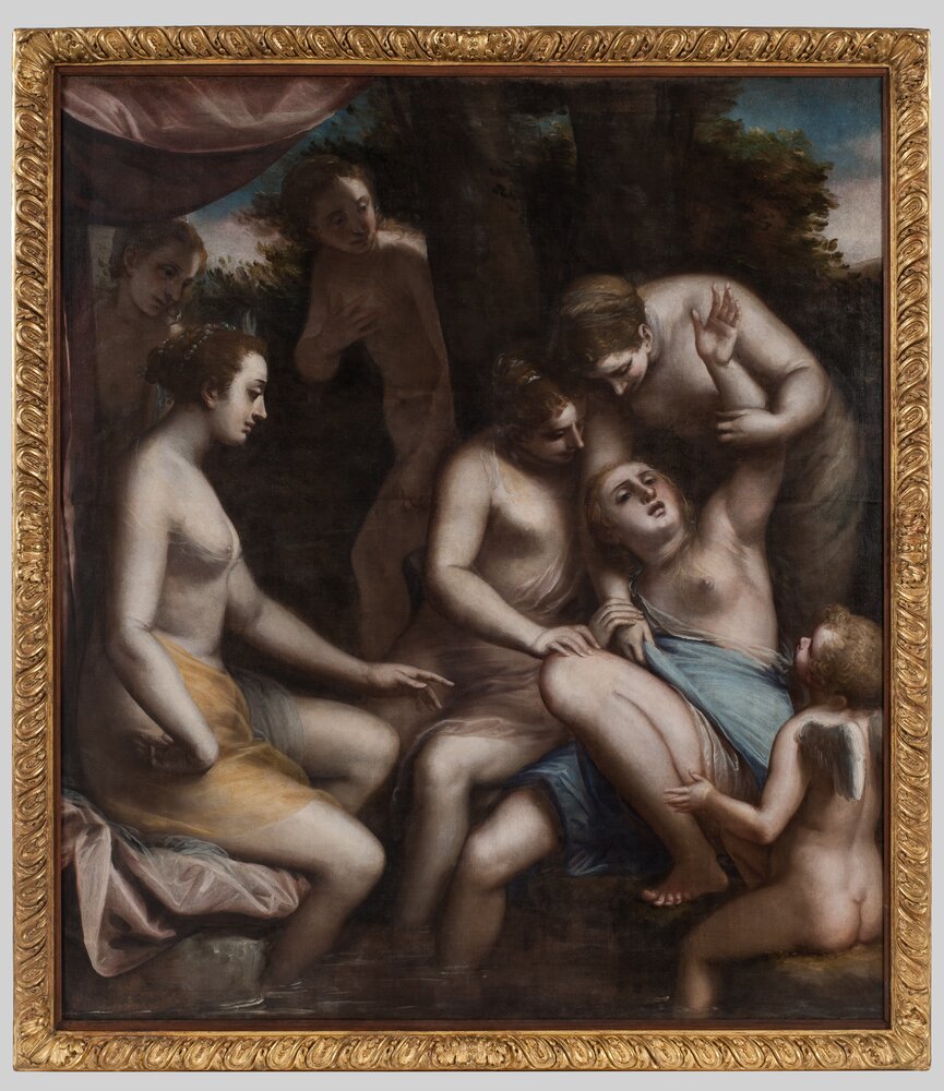 Turin, Galleria Sabauda, L. Cambiaso, Diana and Callisto, inv. 365 - after restoration