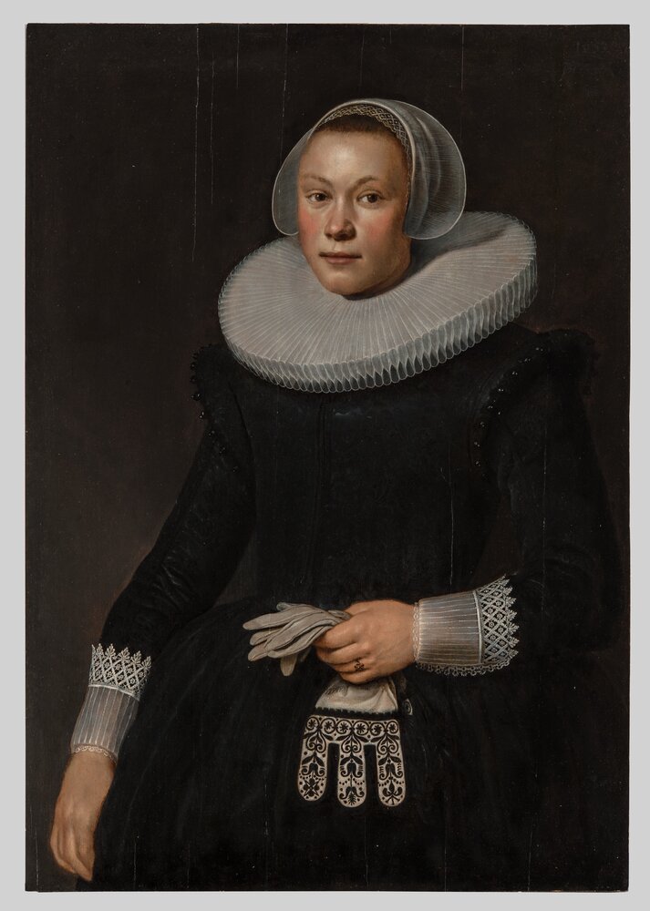 Turin, Galleria Sabauda, J. Van Schooten, Portrait of a Young Woman, inv. 358 - after restoration
