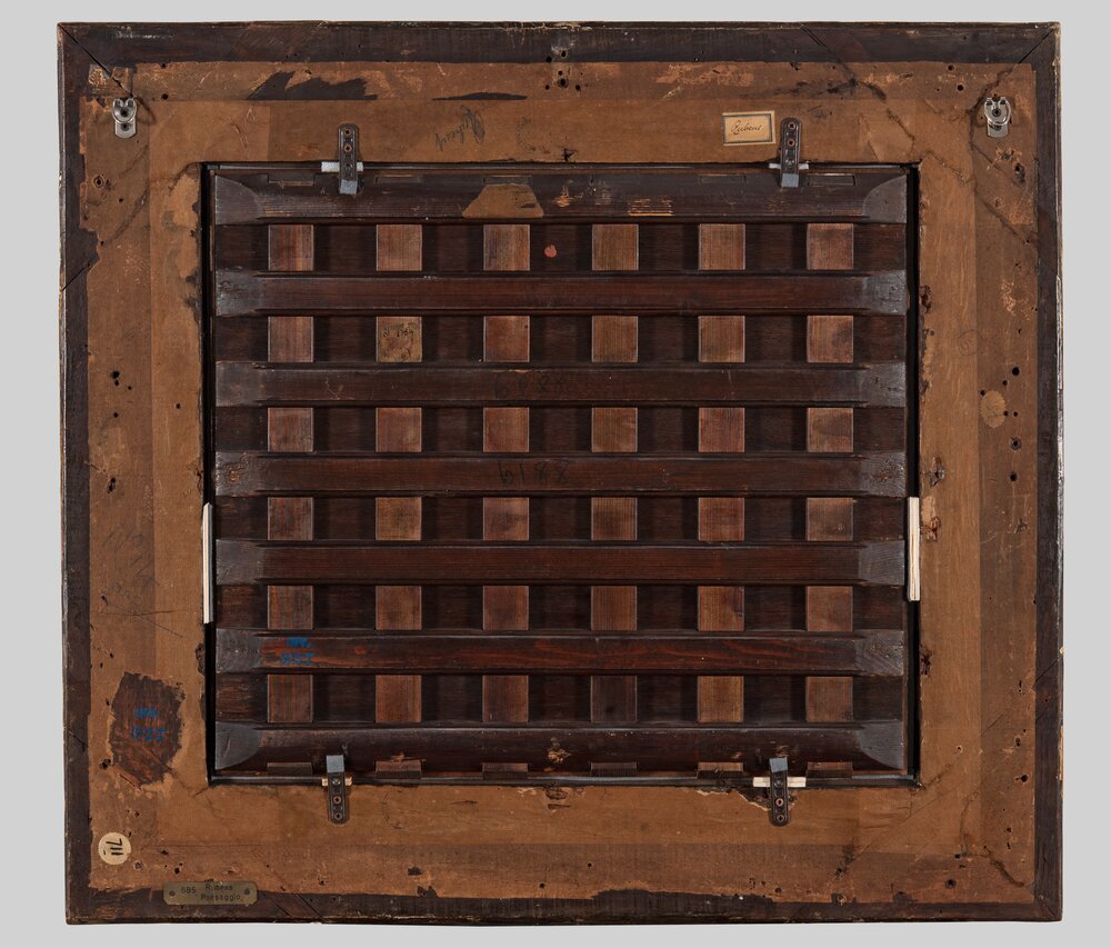 Turin, Galleria Sabauda, P. P. Rubens, The ford, inv. 527, verso - before restoration