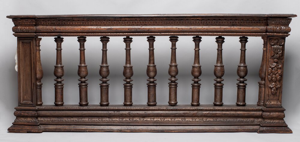 Turin, Galleria Sabauda, 2 Balaustre, inv. 88, 89 - before restoration