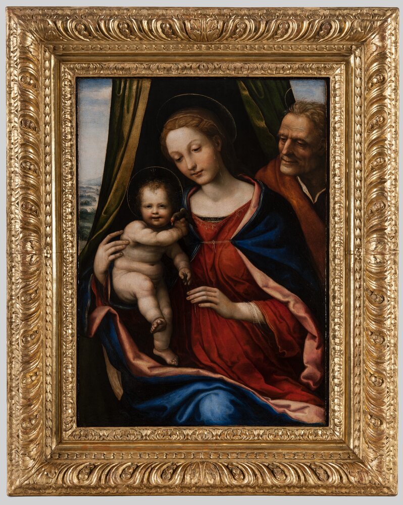 Torino, Galleria Sabauda, G. A. Bazzi (Sodoma), Sacra famiglia, inv. 234 - dopo il restauro