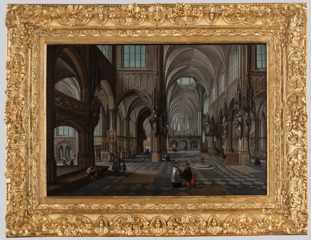 Torino, Galleria Sabauda, H. Van Steenwyck, Interno di chiesa cattolica, inv. 31 - dopo il restauro