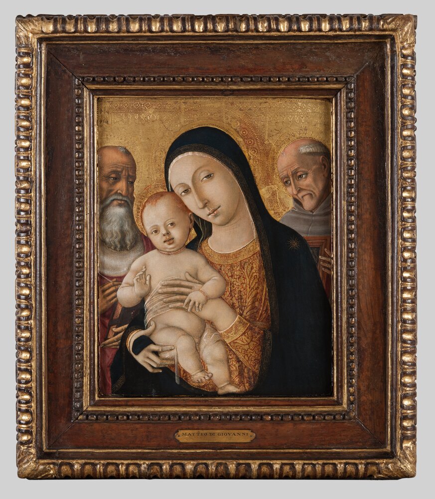 Torino, Galleria Sabauda, M. Di Giovanni, Madonna col Bambino, San Gerolamo e San Bernardino, inv. 18 - dopo il ultimato