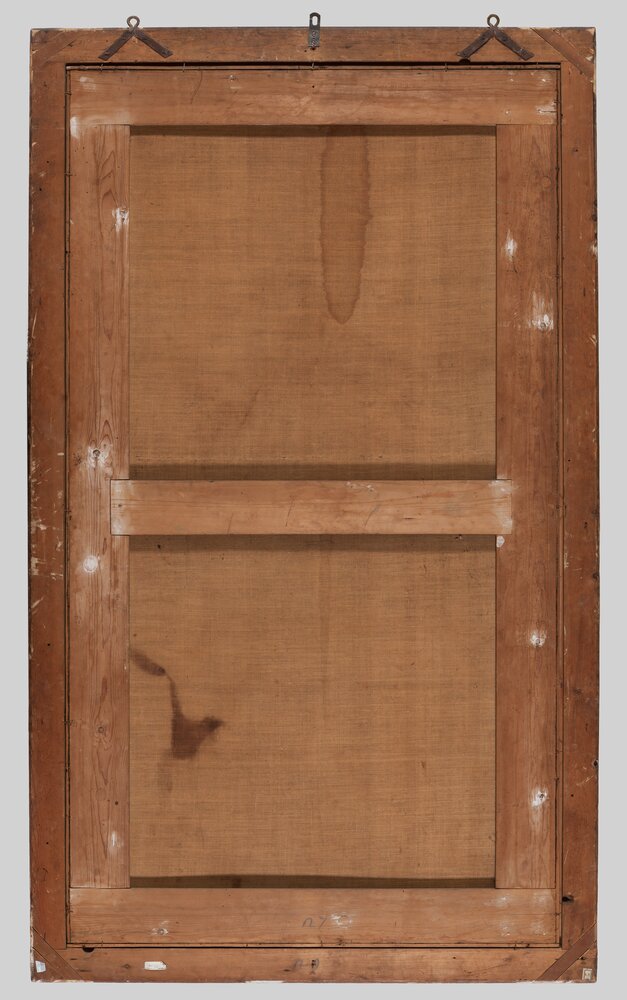 Verbania, Villa San Remigio, P. Caliari (Veronese), Allegory of Sculpture, inv. 40296, verse - before restoration