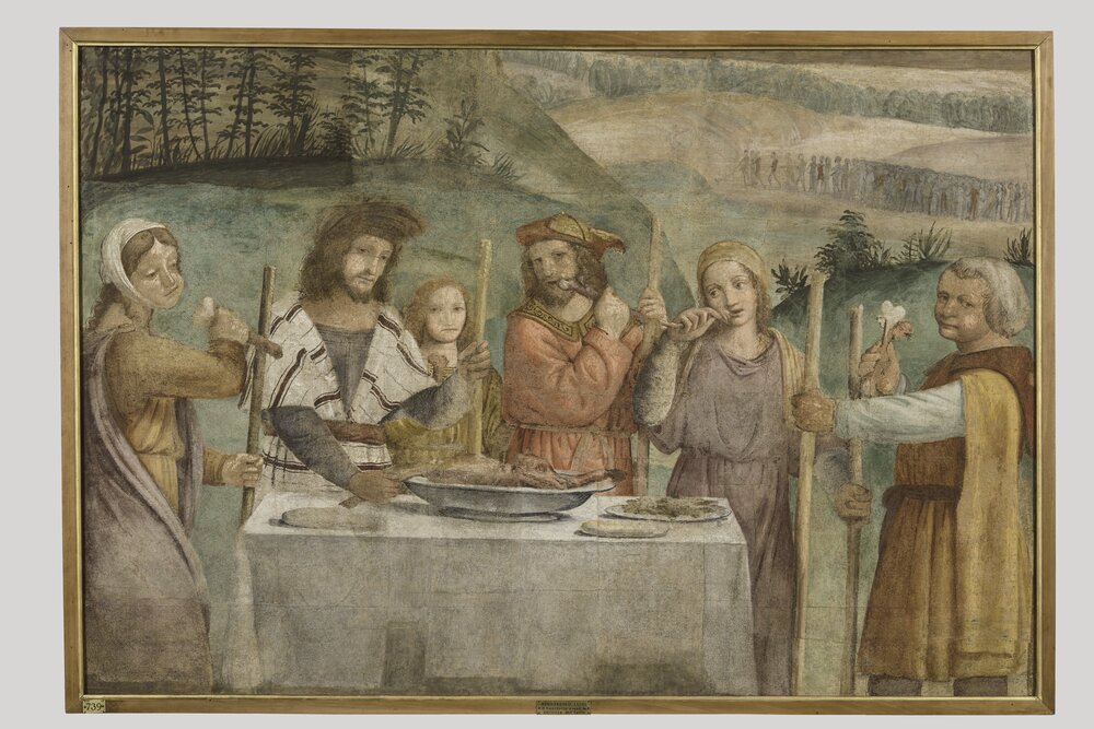 Milano, Pinacoteca di Brera, B. Luini, Celebrazione delle Pasqua, inv. 5521 - dopo il restauro