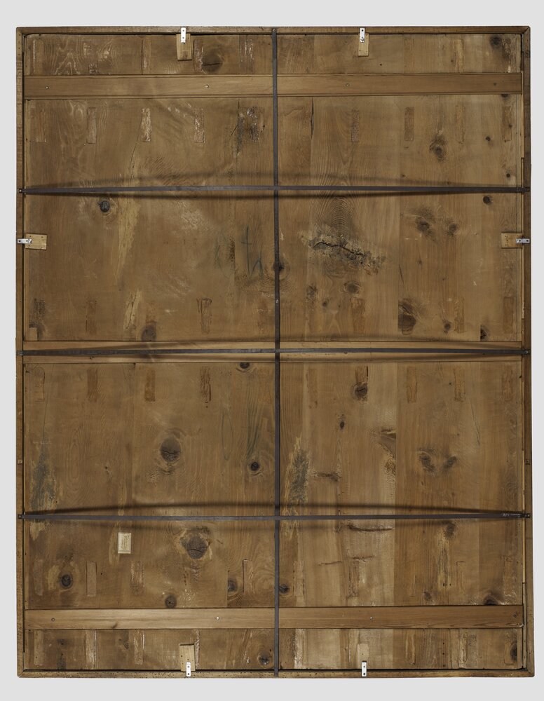 Milano, Pinacoteca di Brera, B. Luini, Preparativi per la partenza degli ebrei, inv. 67, verso - prima del restauro