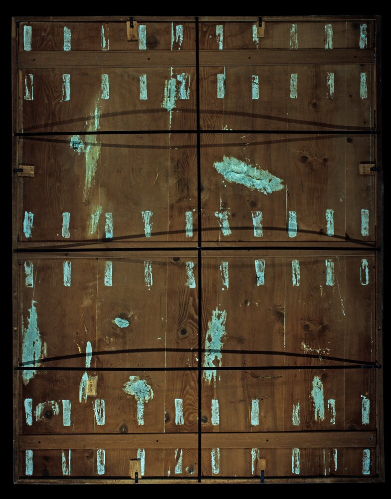 Milano, Pinacoteca di Brera, B. Luini, Preparativi per la partenza degli ebrei, inv. 67 - analisi UV