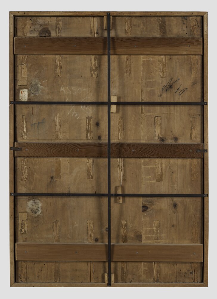 Milano, Pinacoteca di Brera, B. Luini, Il gioco della mano calda, inv. 10, verso - prima del restauro