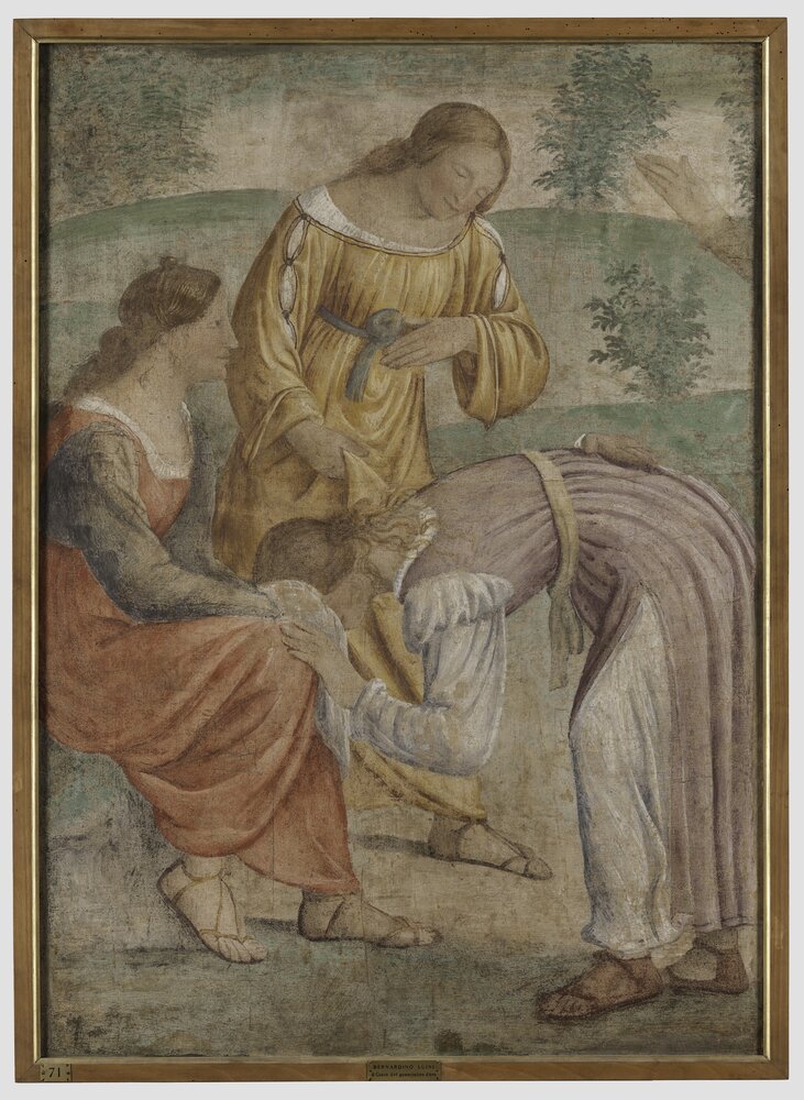 55mc15-DM-2014_Milano, Pinacoteca di Brera, B. Luini, Il gioco della mano calda, inv. 10