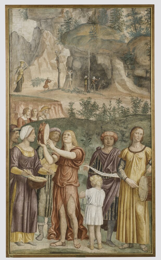 Milano, Pinacoteca di Brera, B. Luini, Il canto di trionfo degli ebrei, inv. 5525 - dopo il restauro