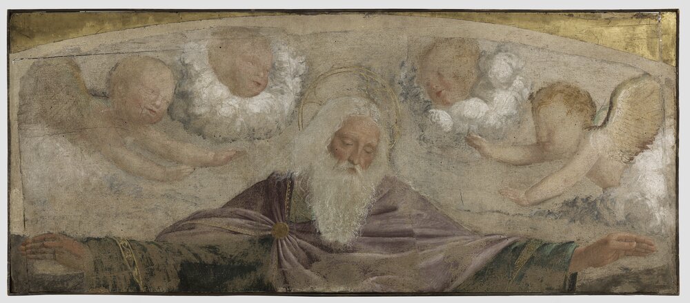 55mc19-DM-2014_Milano, Pinacoteca di Brera, B. Luini, Dio padre e angeli, inv. 5533