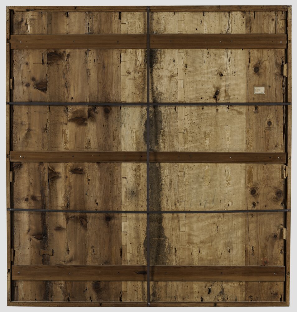 Milano, Pinacoteca di Brera, B. Luini, L'esercito egiziano sommerso dal mar Rosso, inv. 5525, verso - prima del restauro