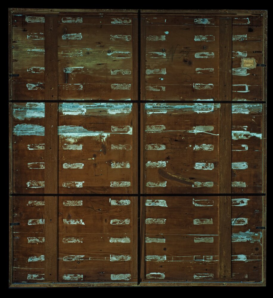 Milano, Pinacoteca di Brera, B. Luini, Severe consolato da Driope e Tavaiano, inv. 38 - analisi UV