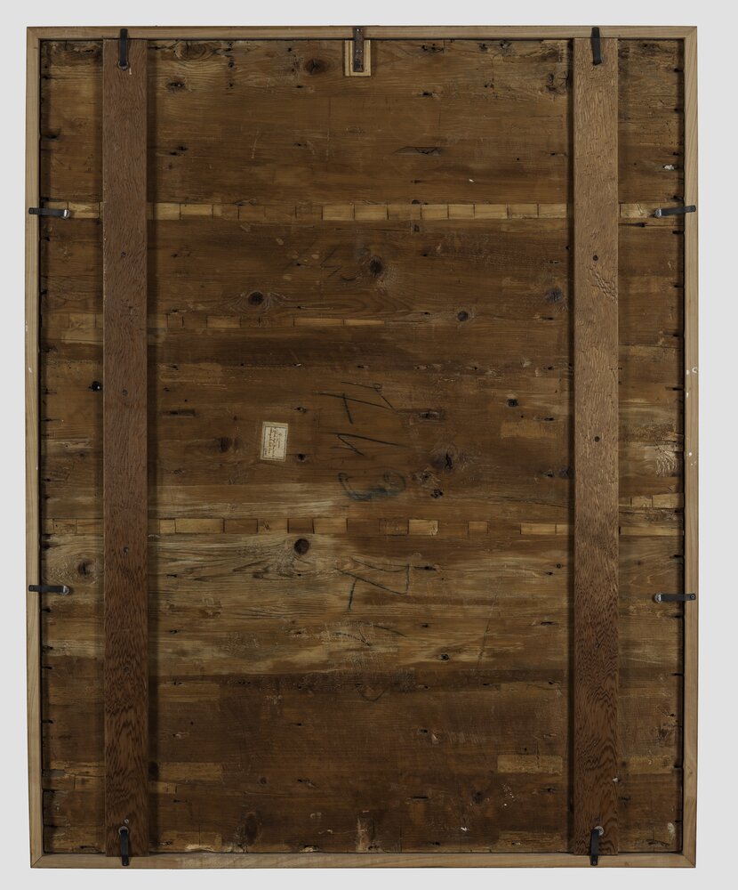 Milano, Pinacoteca di Brera, B. Luini, I doni degli egiziani agli ebrei, inv. 5523, verso - prima del restauro