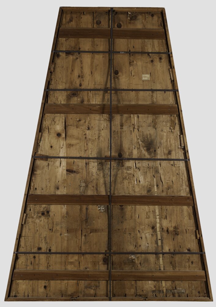 Milano, Pinacoteca di Brera, B. Luini, Venere nella fucina di Vulcano, inv. 5520, cat. 135a, verso - prima del restauro