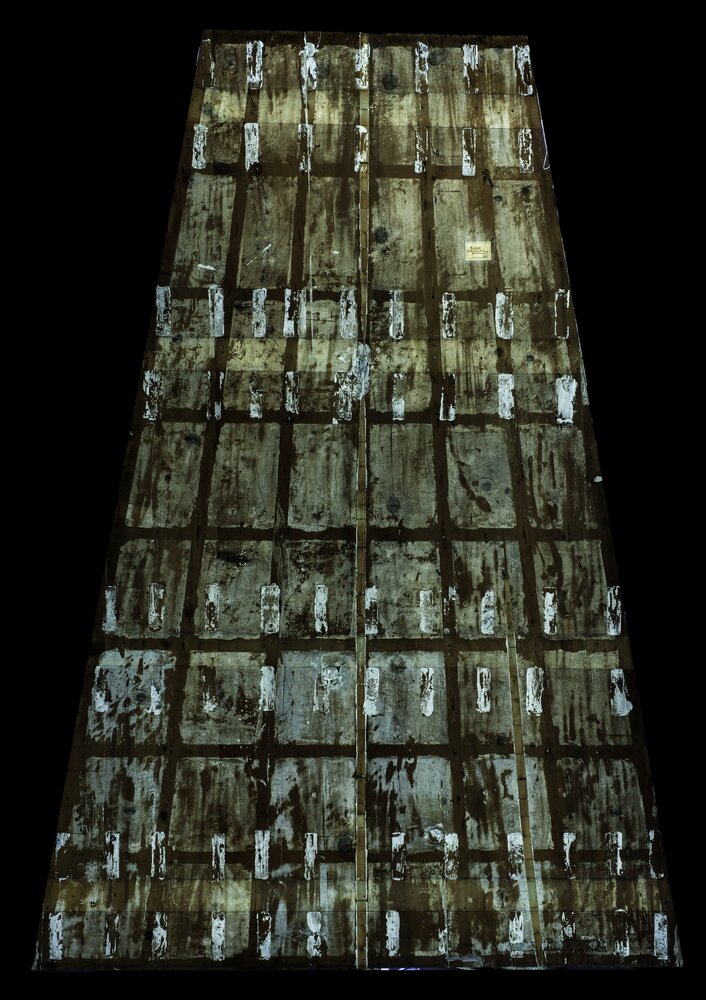 Milano, Pinacoteca di Brera, B. Luini, Venere nella fucina di Vulcano, inv. 5520, cat. 135a, verso - analisi UV 