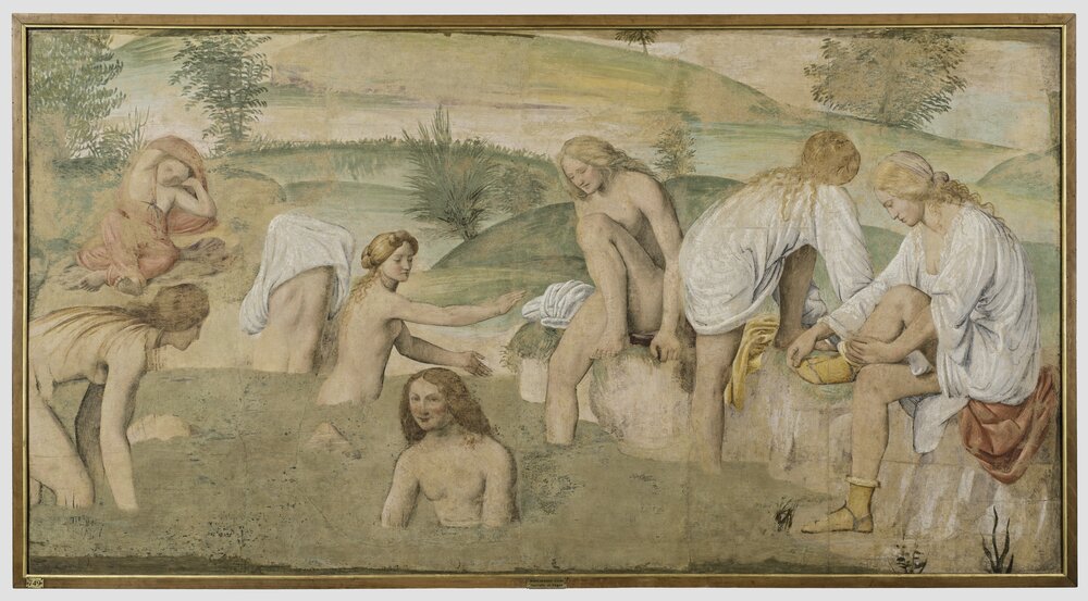 Milano, Pinacoteca di Brera, B. Luini, Fanciulle al bagno, inv. 5529, cat. 137a - dopo il restauro