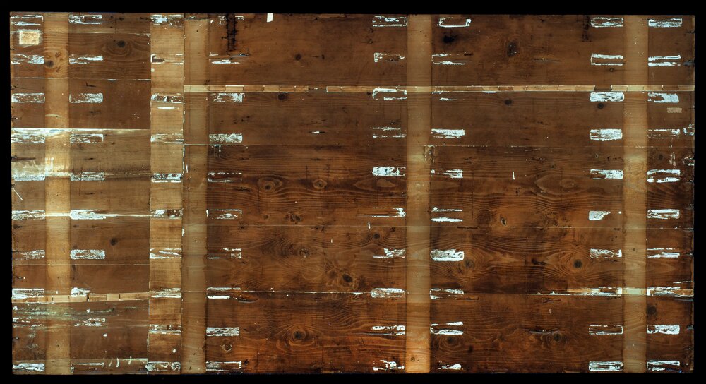 Milano, Pinacoteca di Brera, B. Luini, Fanciulle al bagno, inv. 5529, cat. 137a - durante il restauro