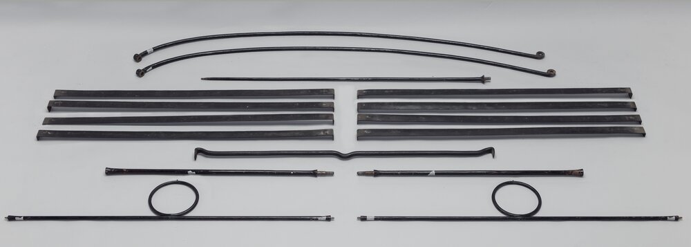 Santena, Castello Cavour, Iron bed, inv. II/257 - before restoration