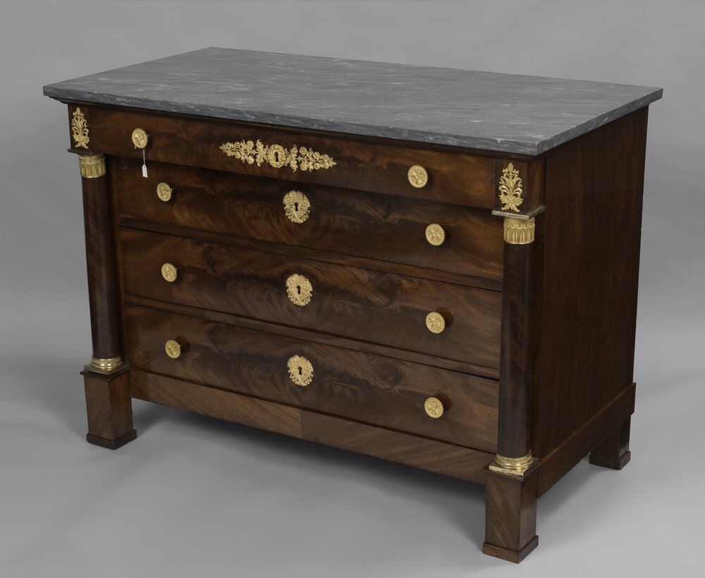 Santena, Castello Cavour, Cassettone stile impero, inv. II/260 - dopo il restauro