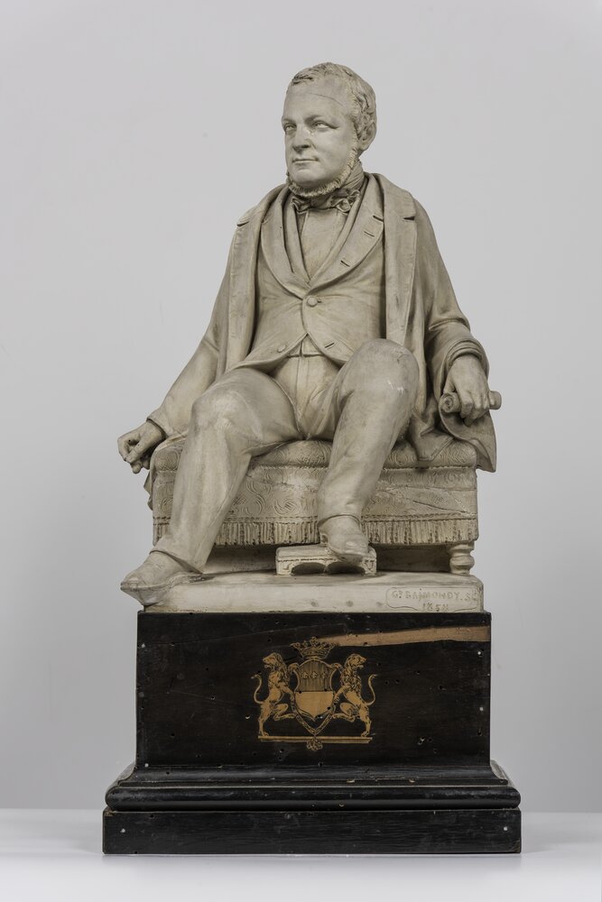 08mc18-ML-2014_Santena, Castello Cavour, G. Raimony, Statua di Camillo Cavour, inv. II/277