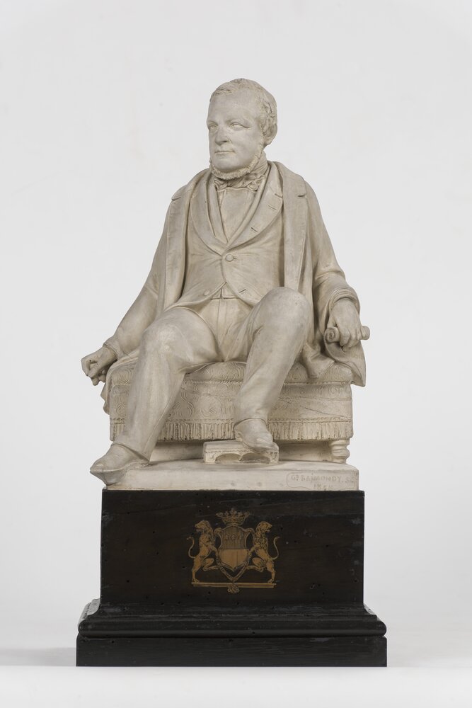 Santena, Castello Cavour, G. Raimony, Statua di Camillo Cavour, inv. II/277 - dopo il restauro